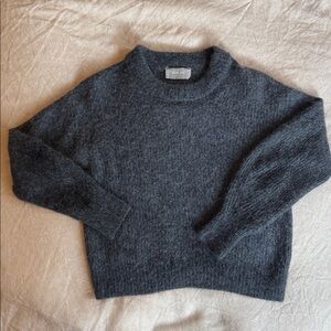 Everlane Alpaca Wool Sweater Charcoal Gray